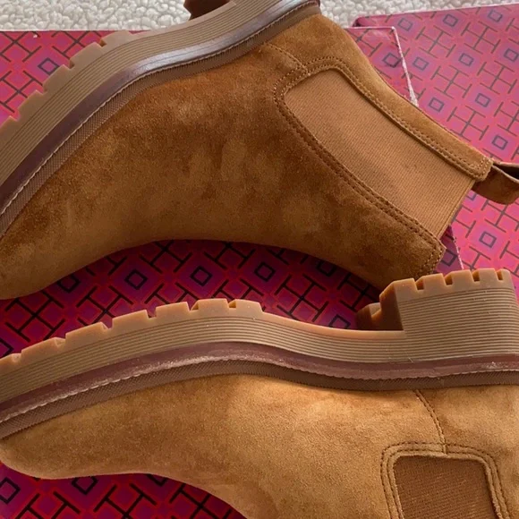 TORY BURC CHELSEA 50mm ANKLE BOOTS color brown size 5.5and 6 - Picture 8 of 10
